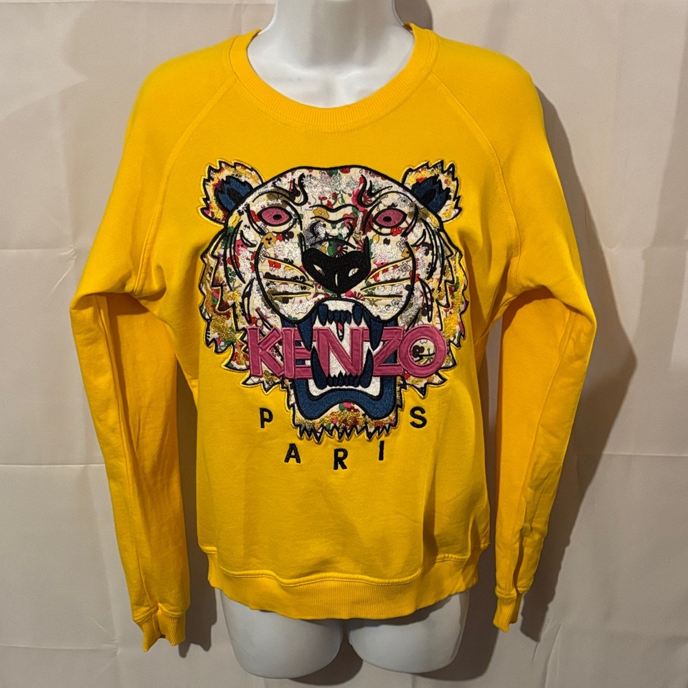 Kenzo Bright Yellow Tiger Crewneck